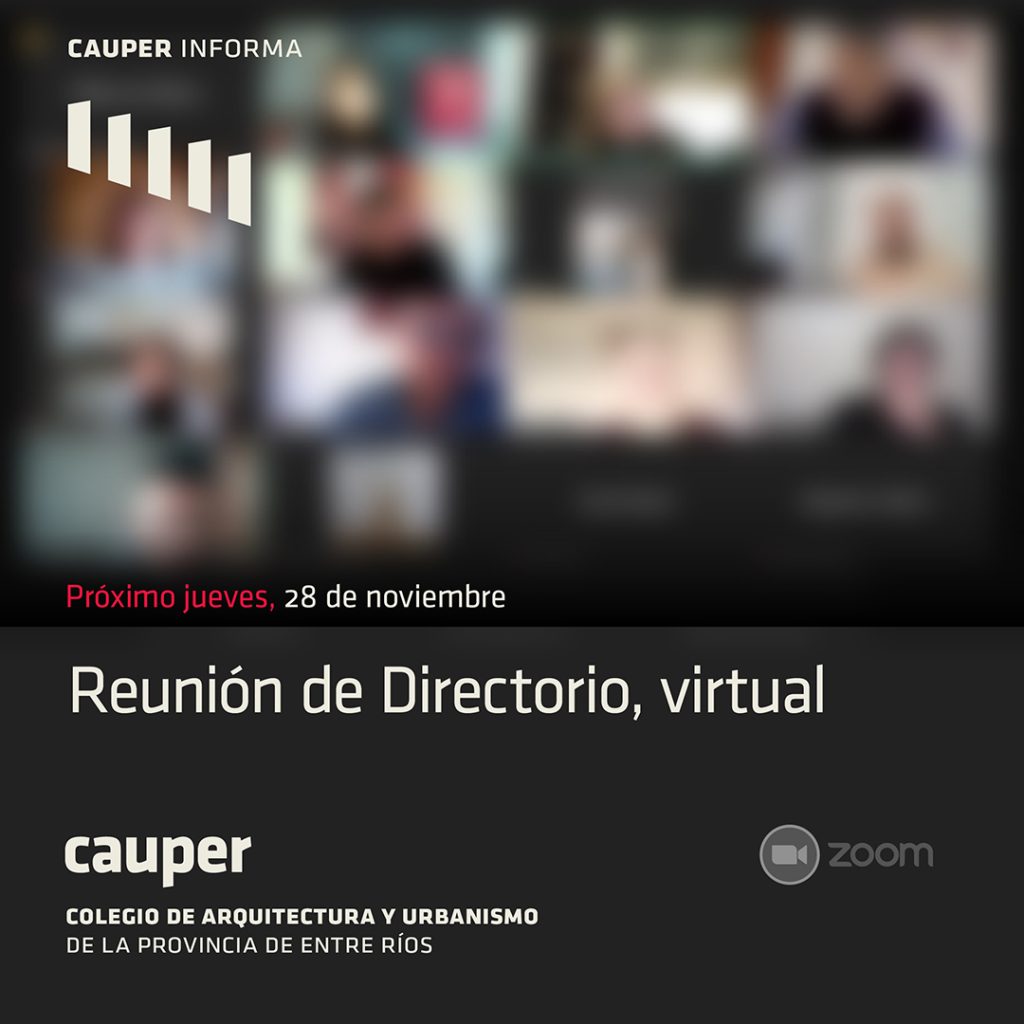 El Directorio se reunirá de manera virtual